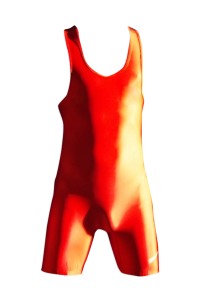 SKTF014 solid color one-piece weightlifting suit Siamese tight-fitting wrestling suit Men's tight-fitting sportswear 90% polyester +10% Lycra One head male swimsuit